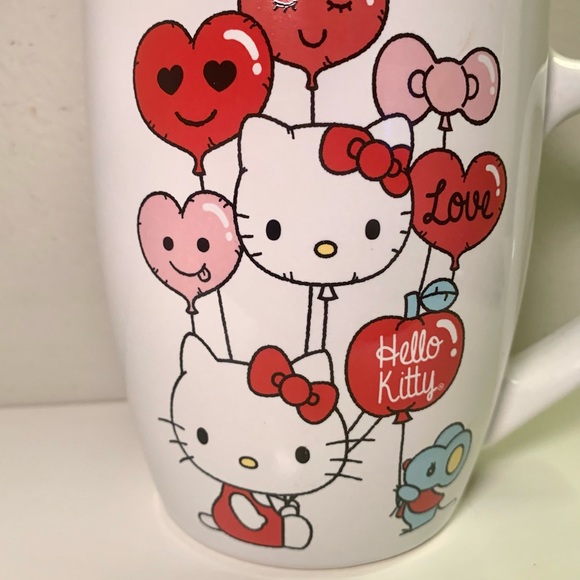 Hello Kitty 25oz Valentine’s Day Mug - Balloons Mouse Hearts Love - Picture 5 of 9